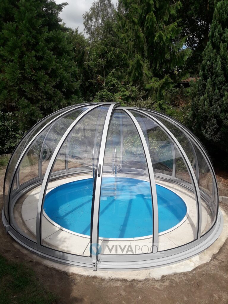 Zadaszenie na basen / jacuzzi KOPUŁA 4,5 x 2,6 zadaszenie okrągłe basenowe