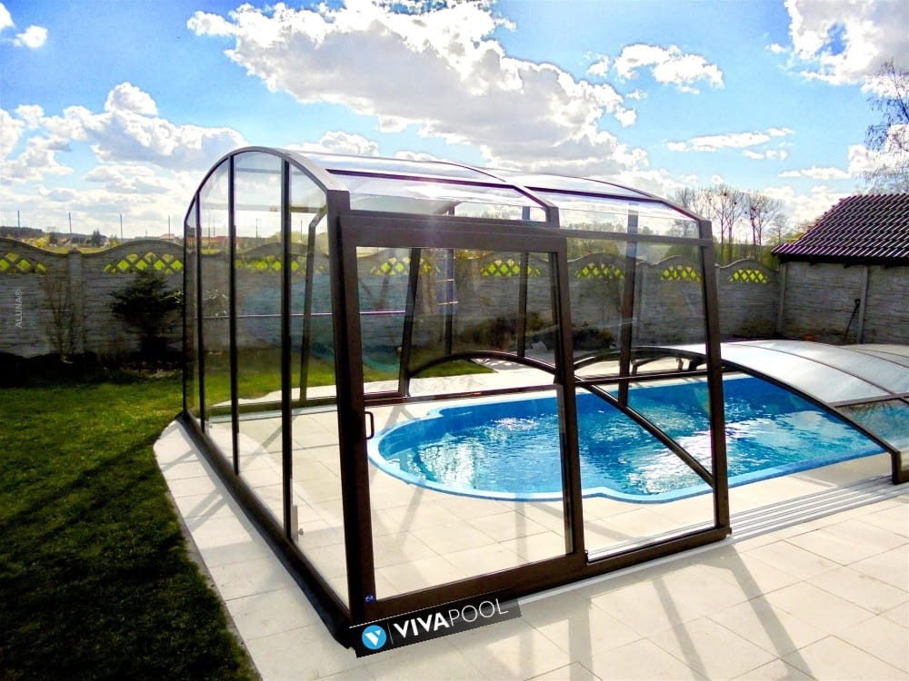 Zadaszenie basenowe DUO Casablanca 15,83 x 6,00 x 2,50 poliwęglan lity