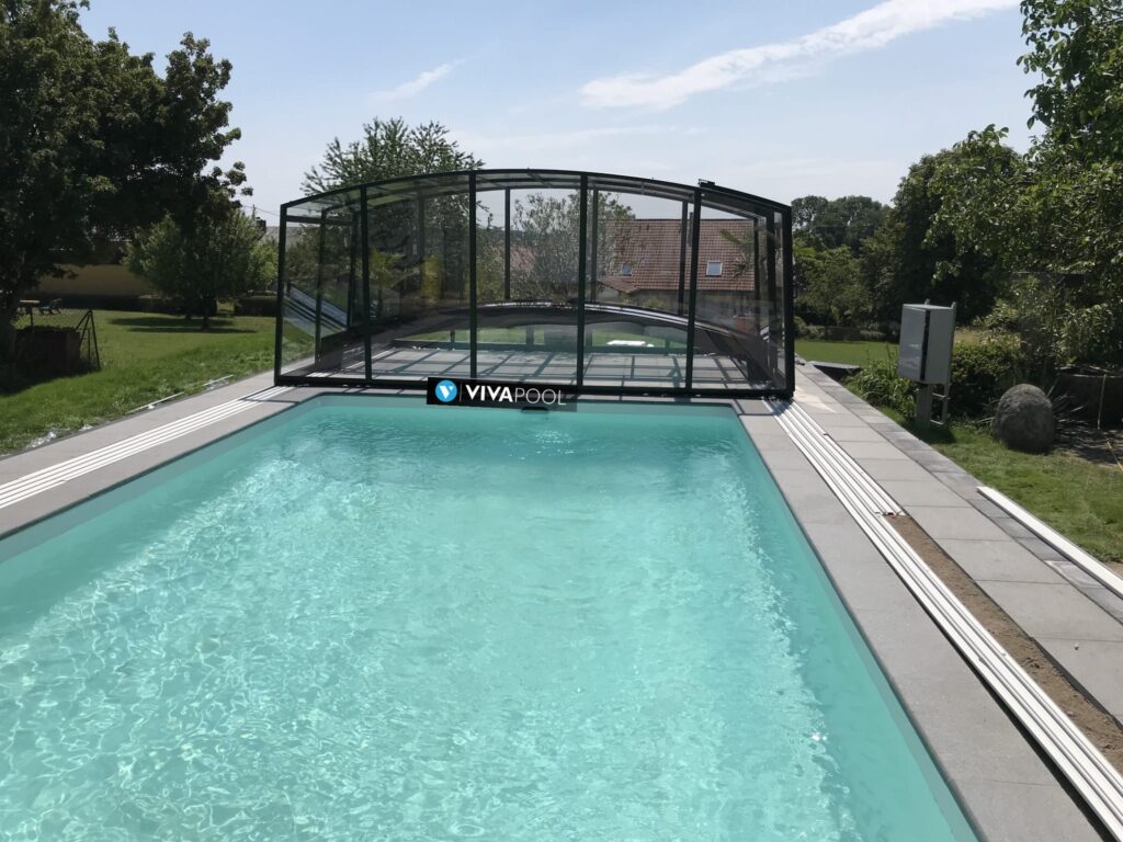 Zadaszenie basenowe DUO Casablanca 15,83 x 6,00 x 2,50 poliwęglan lity